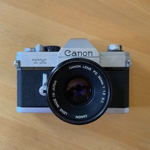 Canon TX 35mm Vintage Film Camera with 50mm Lens - Works - Excellent Condition